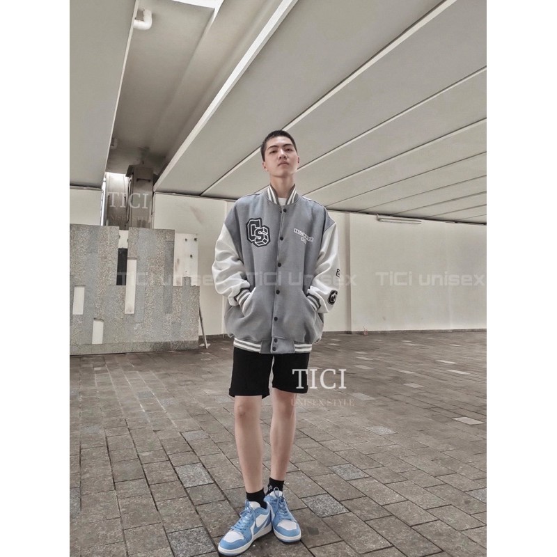 Áo Khoác BOMBER Nỉ Tăm Nhung❤️Form Rộng Unisex Nam/Nữ Màu VÀNG NÂU/XÁM❤️[FREESHIP] | BigBuy360 - bigbuy360.vn