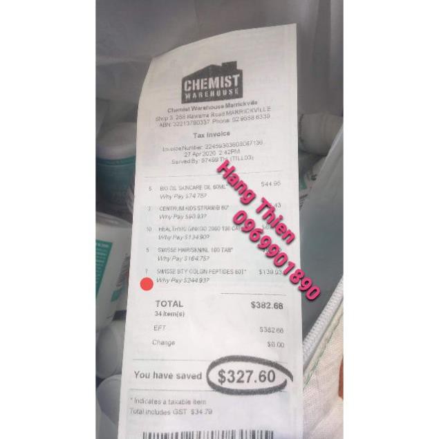 Viên uống đẹp da, móng, tóc Swisse Hair Skin Nails | Thế Giới Skin Care