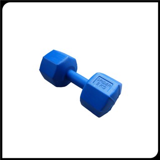 Tạ tay nhựa 5kg (Siêu phẩm tạ 5kg bát giác màu xanh)