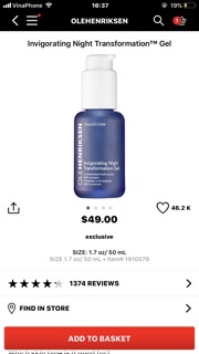 [Hãng giao T7/20] [Tách set] Set dầu và gel dưỡng OleHenriksen