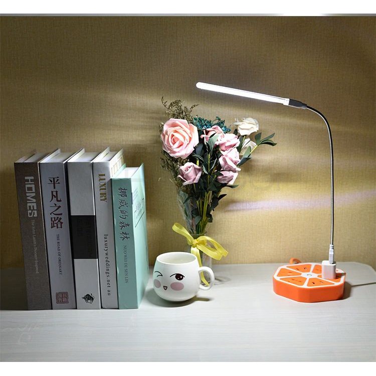 Đèn Led Thanh 8 Bóng Để Bàn Đầu Gắn Ngõ USB Dự Phòng 4W  Siêu Sáng MLH