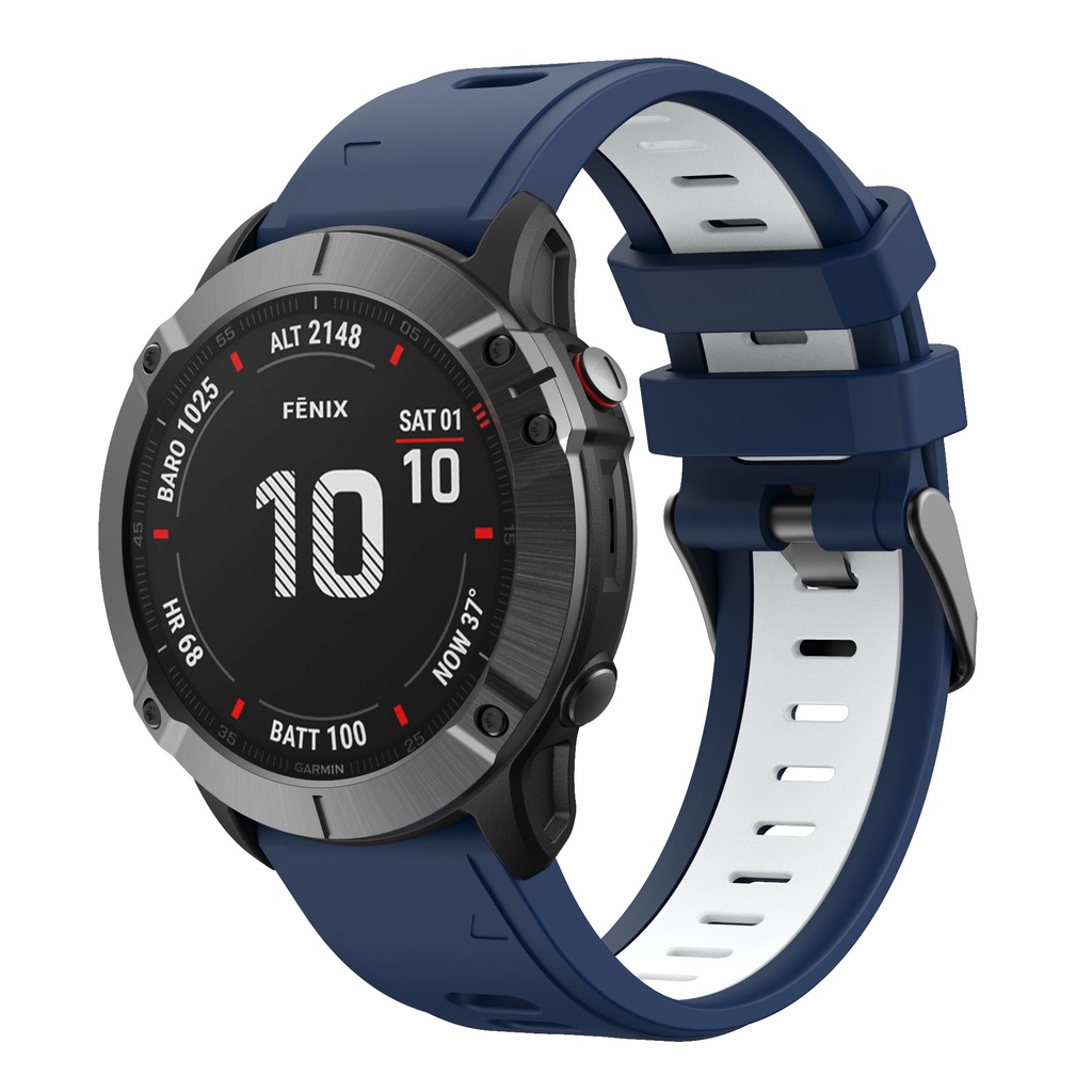 Dây Đeo Silicon Mềm 22mm Tháo Lắp Nhanh Cho Đồng Hồ Thông Minh Garmin Fenix 6