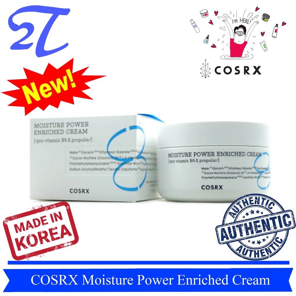 Kem dưỡng hồi phục da Cosrx Moisture Power Enriched Cream pro Vitamin B5 50ml