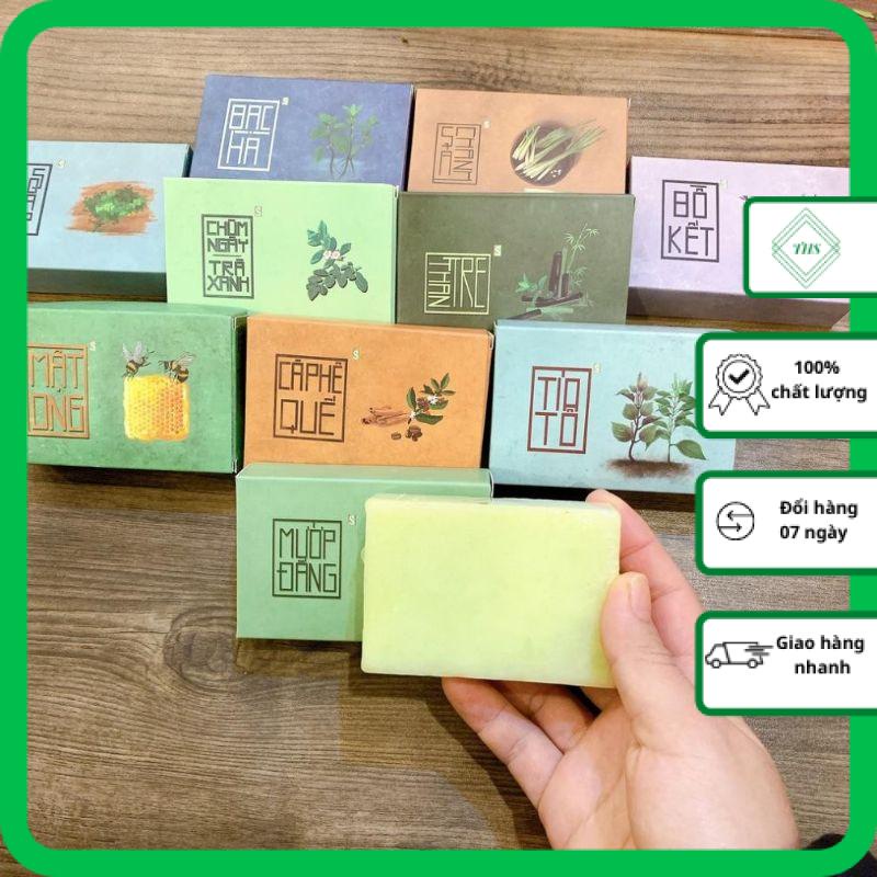 Xà Bông Sinh Dược Nhiên Nhiên Đủ 10 loại (Xà Phòng Mướp Đắng Ngừa Mụn, Nghệ Mật Ong, Chùm Ngây Trà Xanh....)