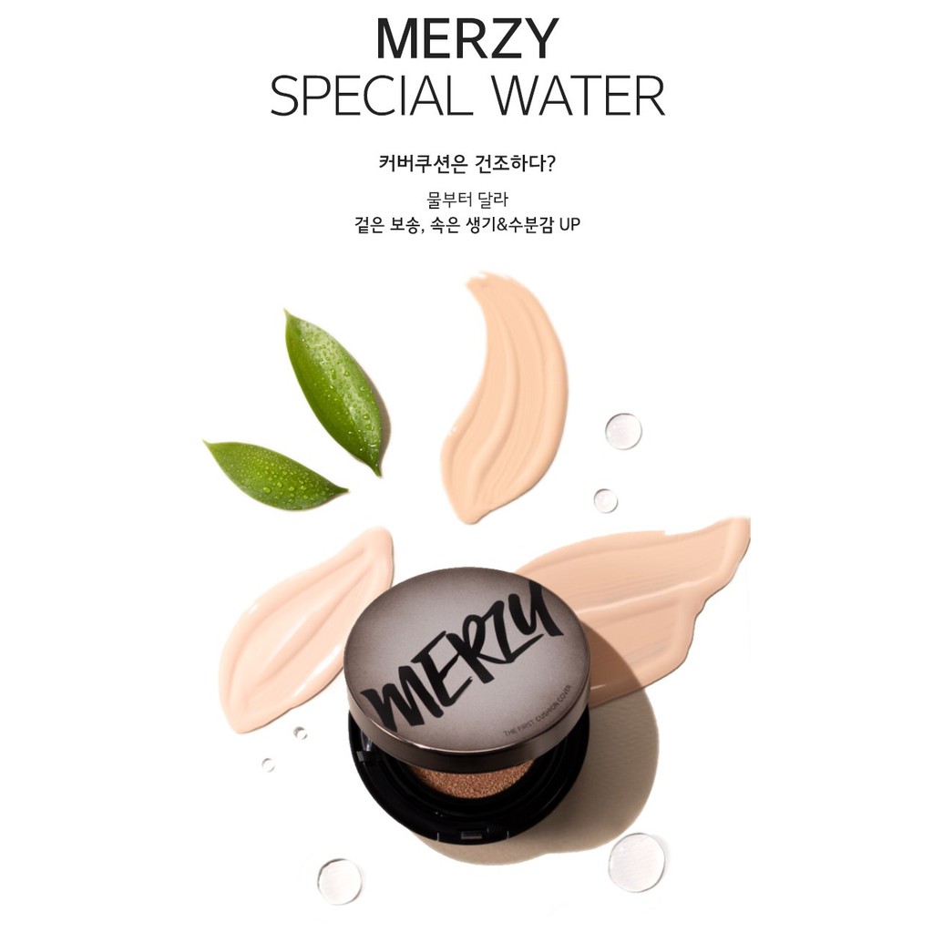 Phấn Nước Che Phủ Cao, Lâu Trôi Merzy The First Cushion Cover SPF50+/PA+++ 13g | WebRaoVat - webraovat.net.vn