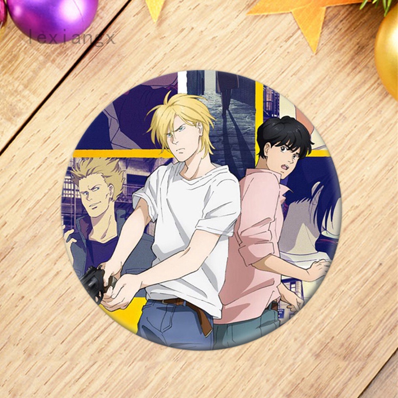 Huy Hiệu Cài Áo Hình Anime BANANA FISH Eiji Ash Itabag