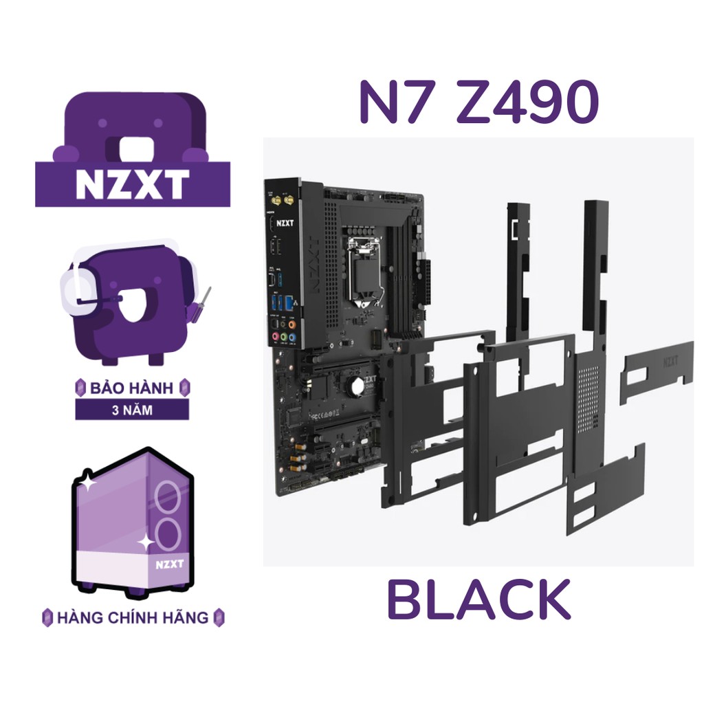 Bo Mạch Chủ NZXT N7-Z490 MOTHERBOARD Màu Đen