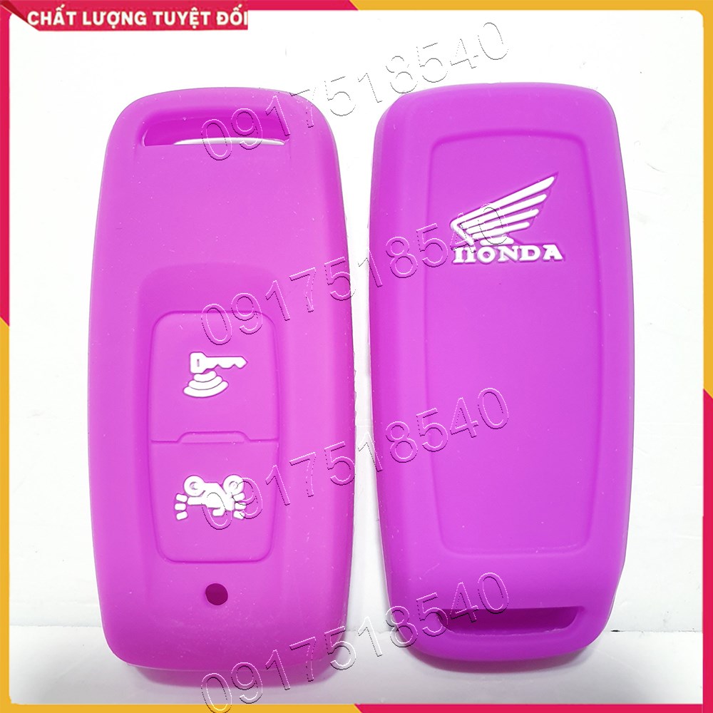 Bọc Chìa Khóa Smartkey Vision 2021 (Logo HONDA) - Bọc khóa silicon