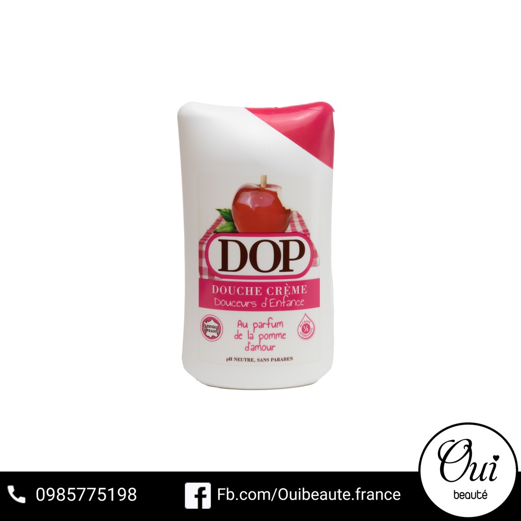 Sữa tắm Dop Douche Crème hương táo và chíp chíp 250ml Ouibeaute