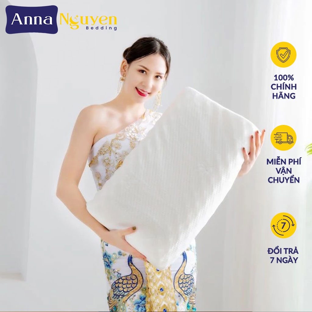 Gối Cao Su Non MassageThiên Nhiên Người Lớn Chống Đau Cổ Vai Gáy Ruột Gối Nằm Ngủ Kê Cổ Cao Cấp Gối Cao Su 100% Tự Nhiên