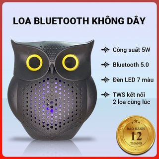 Loa bluetooth sxqf-140 âm thanh hifi công nghệ tws kết nối 2 loa cùng lúc bluetooth 5.0 công suất 5w đèn led 7 màu