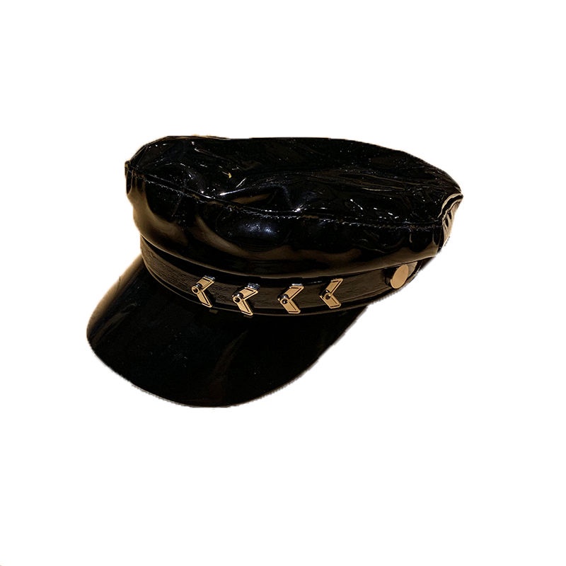 Mũ beret da phong cách Âu Mỹ thời trang thu đông cho nữ