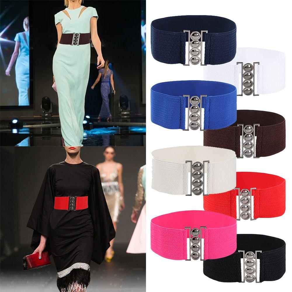 KENT1 Thắt Lưng Bản Rộng Co Giãn Phong Cách Vintage