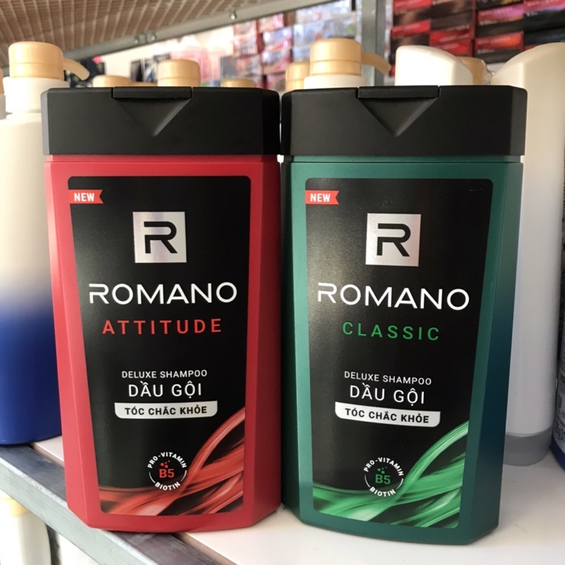 Dầu gội hương nước hoa Romano Classic tóc chắc khoẻ 380g