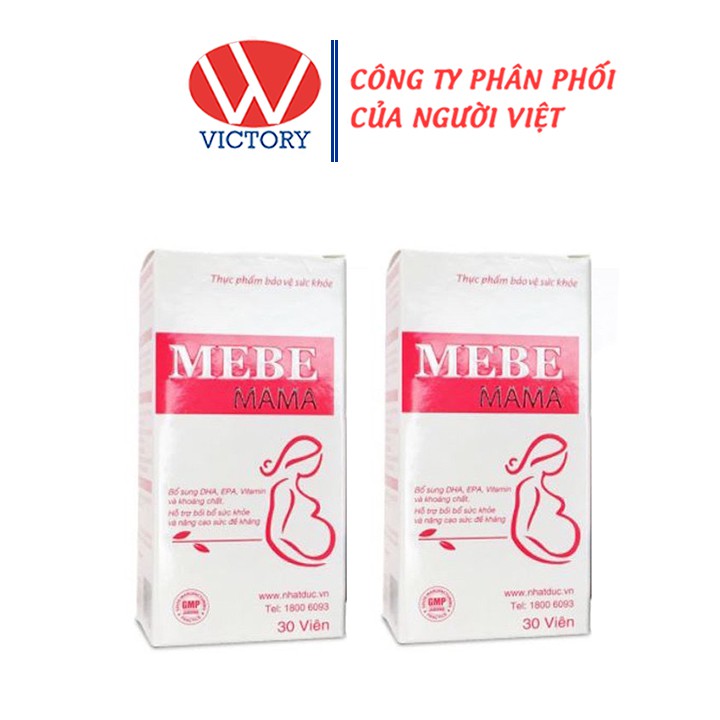 Viên Uống MEBE MAMA (Hộp 30 Viên) - Giúp Bổ Sung DHA, EPA, Vitamin Và Khoáng Chất - Victory Pharmacy