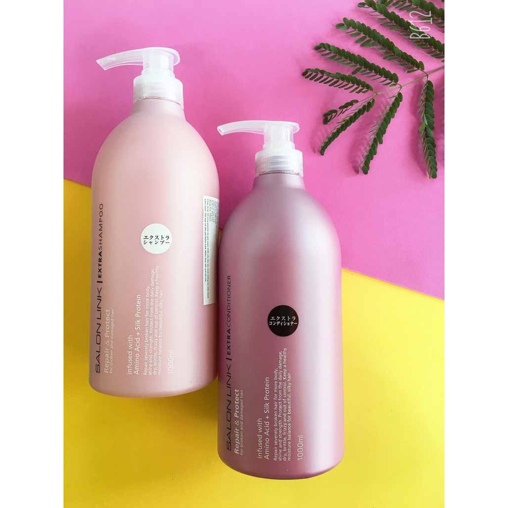 Bộ Dầu Gội Xả Siêu Dưỡng &amp; Phục Hồi Tóc Salon Link Repair &amp; Protect Extra