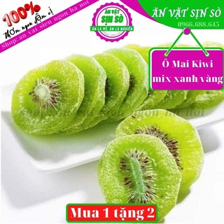 Kiwi sấy dẻo - ô mai kiwi dẻo ngon mix xanh/vàng