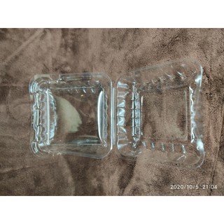100 HỘP NHỰA ĐỰNG BÁNH H127 - HH127, KÍCH THƯỚC 8.5 X 8.5 X 5 CM