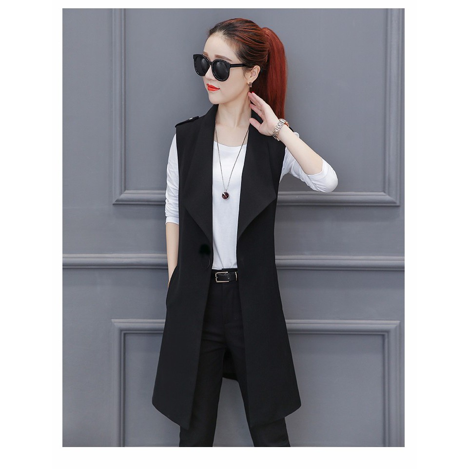 ÁO VEST GHILE NỮ DÁNG DÀI CAO CẤP 👄FREESHIP👄 Giảm ngay 50k khi nhập [THOITRANGNU] Thời Trang Nữ Công Sở Thiết Kế Cao Cấp | BigBuy360 - bigbuy360.vn