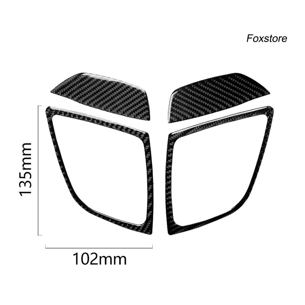 Bộ 4 Miếng Dán Trang Trí Lỗ Thông Gió Trái / Phải Cho Xe Hơi Mazda 3 Axela