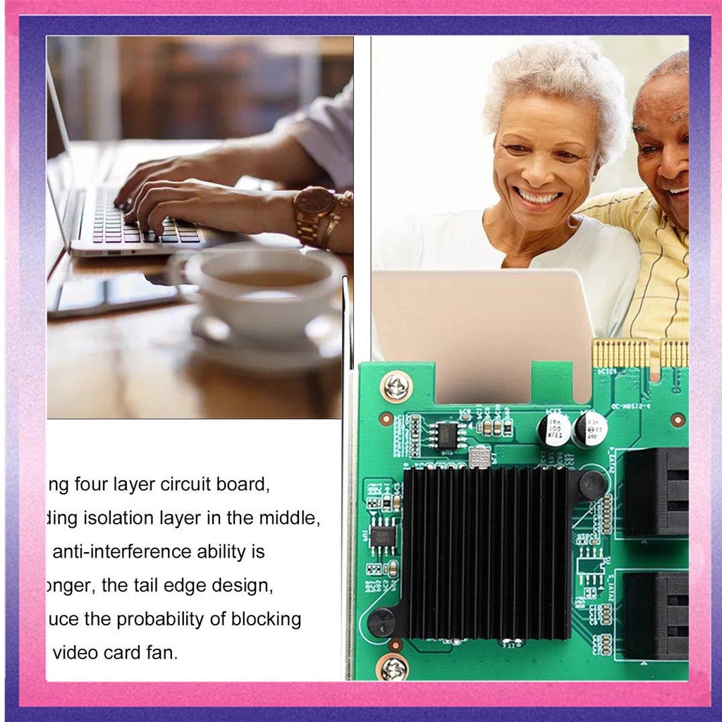 Card Mở Rộng Pcie Sang Sata3.0 Pci-E Sang 4 Cổng Sata3.0 Thẻ | BigBuy360 - bigbuy360.vn