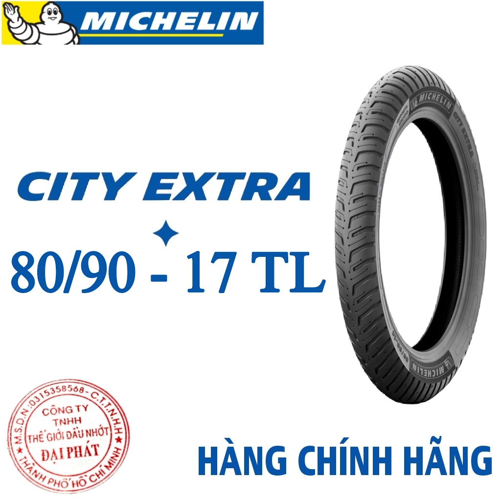 Vỏ Michelin CITY EXTRA Vành 17 đầy đủ size 60/90 -17 70/90 -17 80/90 -17