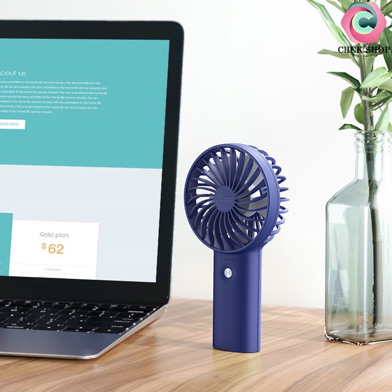 Quạt tích điện Yoobao f3 hay Quạt cầm tay f3 có 2 dòng pin 3000mAh và 6000mAh
