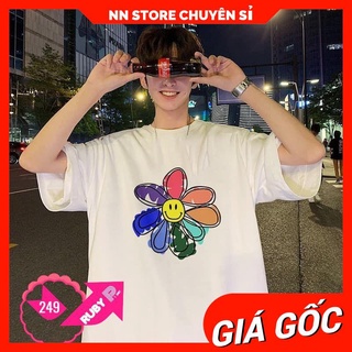 ÁO THUN RBP TAY LỠ IN HÌNH XINH XẮN RBP249 ⚡ HOT TREND ⚡ CÓ ẢNH THẬT⚡ ÁO THUN IN HOA 7 MÀU ⚡ ÁO THUN TRẮNG IN HOA