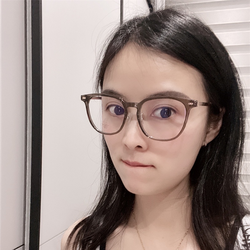 Mắt Kính TR90 Gọng Vuông Thời Trang Hàn Quốc Chống Ánh Sáng Xanh