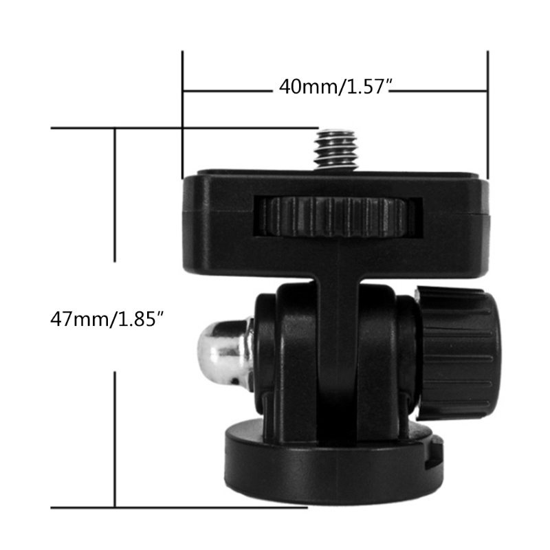 Đầu Bi Mini 1 / 4 "Xoay 360 Độ Bằng Nhôm