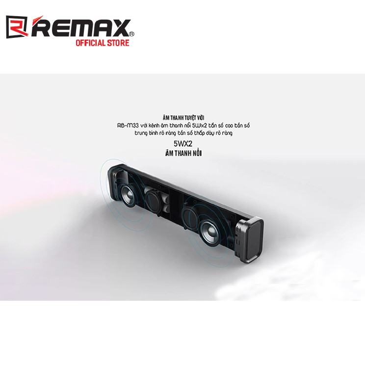 Loa Bluetooth Soundbar Mini Remax RB-M33 thời trang cao cấp