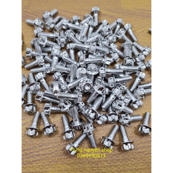 Ốc salaya inox 304 không gỉ 6li , 8li , 10li chiều dài ốc đủ size