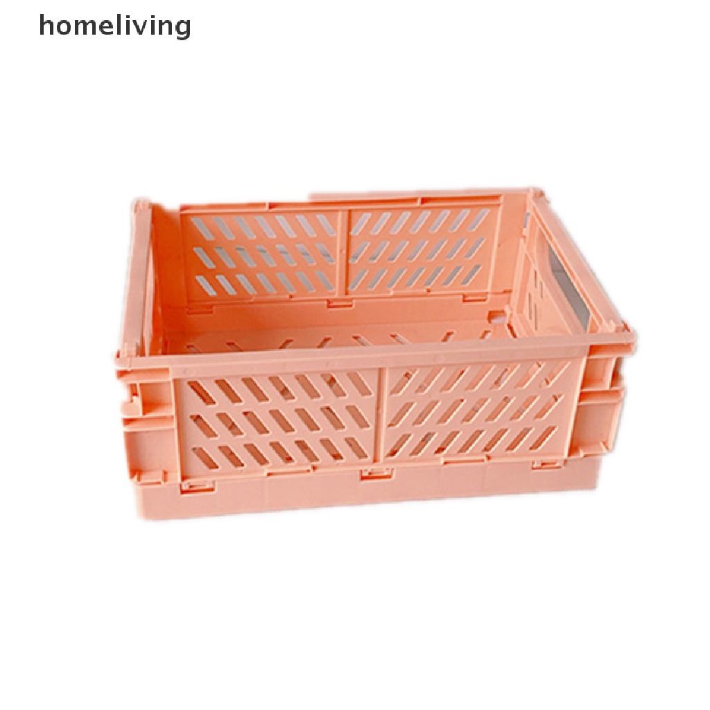 Giỏ Nhựa Mini Đựng Mỹ Phẩm Để Bàn Có Thể Gấp Gọn Tiện Dụng