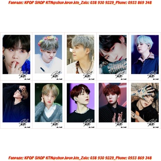 Card chữ kí suga bts
