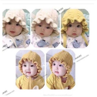 Mũ len tai bèo cô gái hà lan xinh xắn cho bé