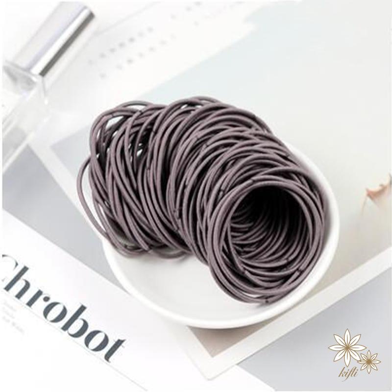 【kifli】Quà Tặng Dây Chun Buộc Tóc Hàn Quốc Co Giãn Nhiều Màu Buộc Cho Bạn Gái Cho Tạo Kiểu Tóc Ấm Siêu Tốc