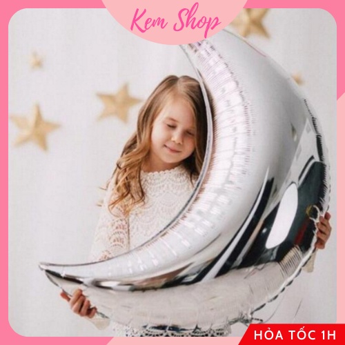 Bóng Mặt Trăng Size Đại 72x49cm Trang Trí Sinh Nhật - K191