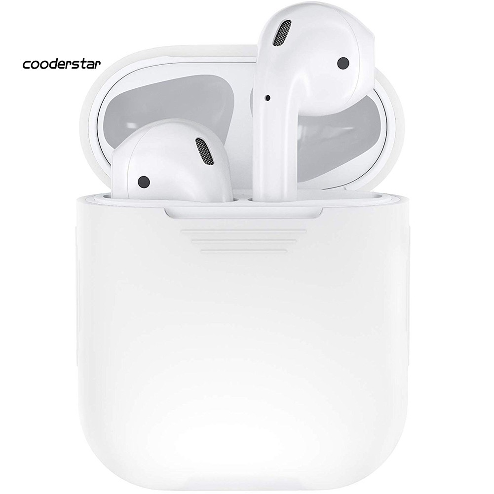 Vỏ bọc bảo vệ hộp sạc bằng silicon mềm chống va đập cho Apple AirPods