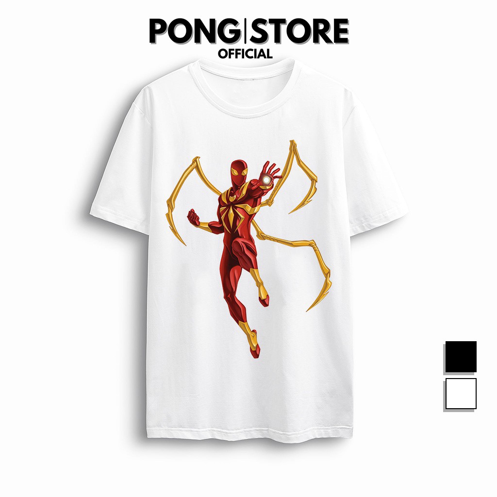 Áo thun tay lỡ form rộng nam nữ BST Spider Man - Áo thun unisex cổ tròn chất thun co giãn thoáng mát PONGSTORE