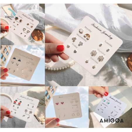 ✨✨Đôi Khuyên Tai Thời Trang Đơn Giản Tinh Tế Dùng Được Trong Một Tuần Thích Hợp Làm Quà Tặng