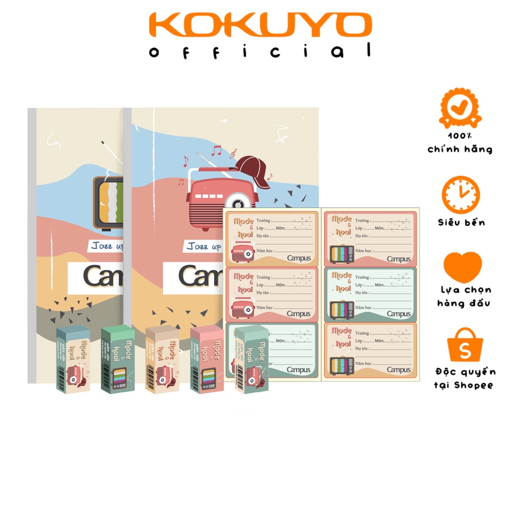 Combo Bộ Sưu Tập Đồ Dùng Học Tập Campus Mode&Kool