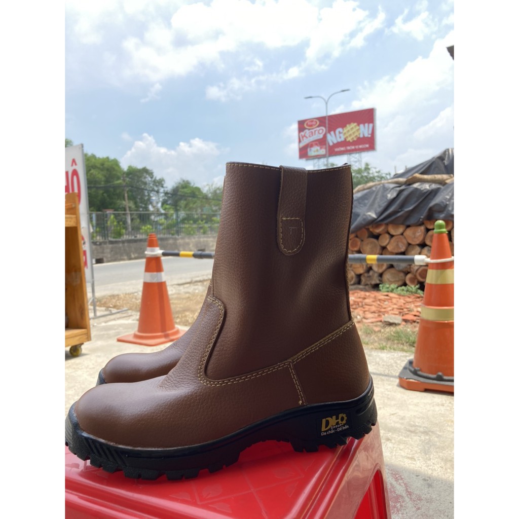 Ủng da bảo hộ DH nâu