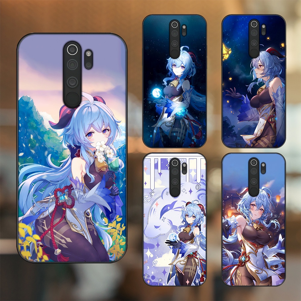 Ốp lưng Xiaomi Redmi Note 8 Pro viền đen in hình Ganyu Genshin Impact