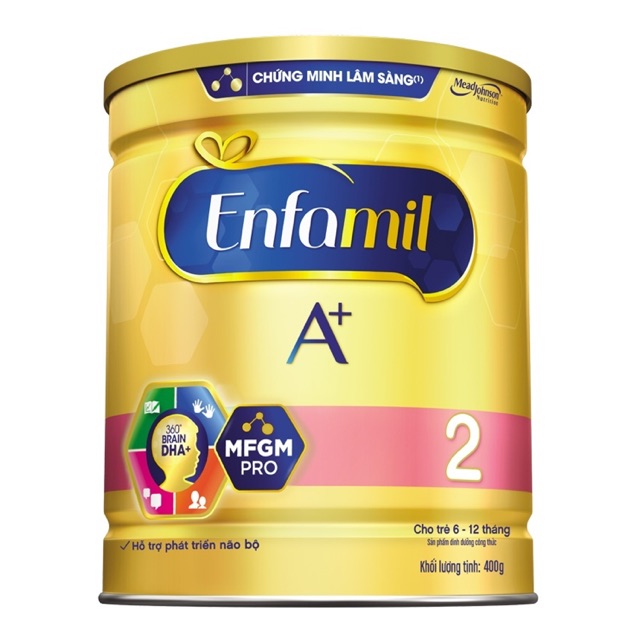 Sữa bột Enfamil A+ 2 DHA+ và MFGM 400g