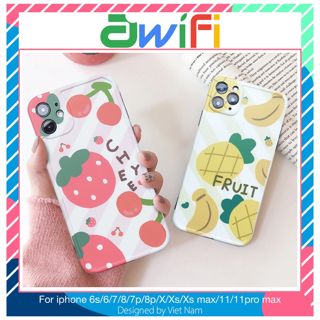 Ốp iphone - Ốp lưng imd new Trái cây tươi mát 6/6s/6plus/6splus/7/8/7plus/8plus/x/xs/xsmax/11/11promax-Awifi Case U3-2