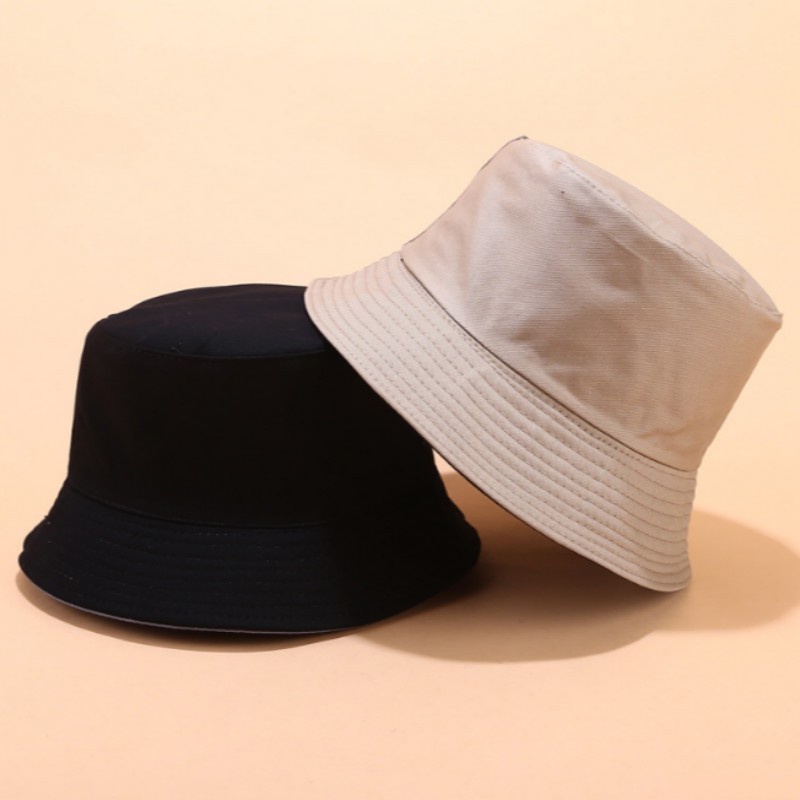 Mũ bucket vành tròn trơn 2 mặt Nón tai bèo phong cách Ulzzang thời trang form unisex nam nữ B12