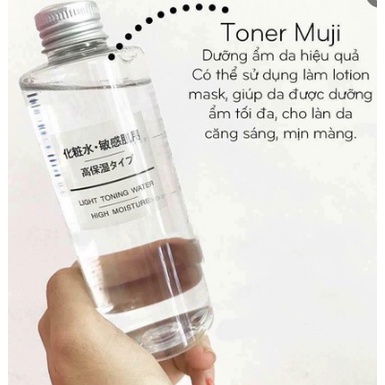 Nước Hoa Hồng Toner Muji Light Toning Water Cân Bằng Da 200ml