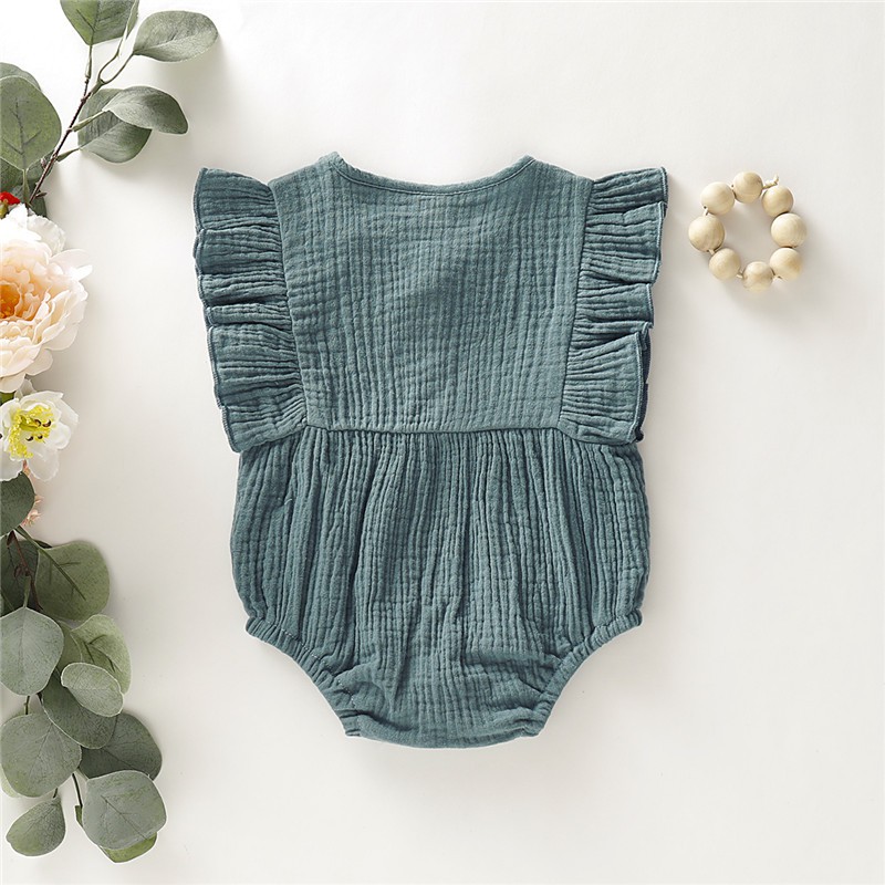 Bộ bodysuit một mảnh không tay dễ thương cho bé sơ sinh #bodysuit cho bé