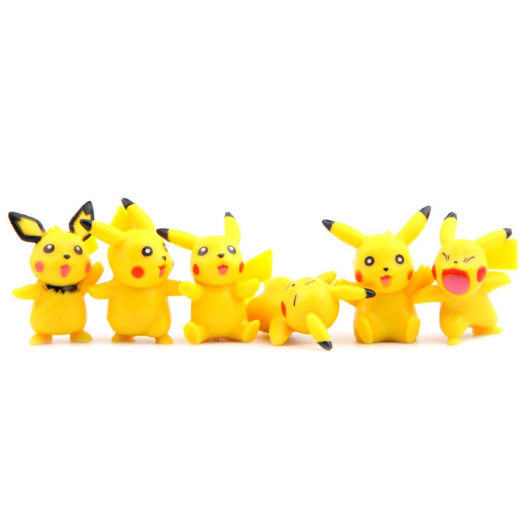 Combo 18 Mô Hình Nhân Vật Pikachu Xinh Xắn Dễ Thương