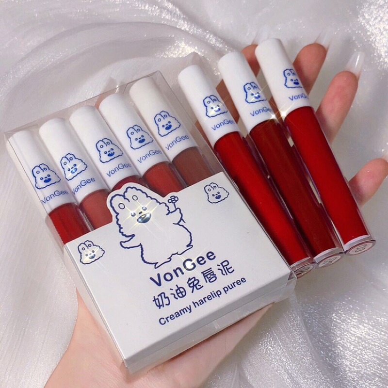 Set 5 son kem lỳ VONGEE thỏ trắng | BigBuy360 - bigbuy360.vn